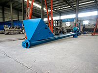 螺旋輸送機的輸送結構為：螺旋機殼，螺旋軸，螺旋葉片，螺旋電機等多個部件的使用。